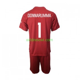 Italija Donnarumma 1 Golmanski Gostujući Dječji Komplet Dresovi za Nogomet 2022-2023 (+ kratke hlače)